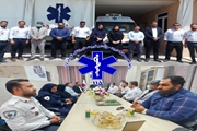  اعضای شورا و شهردار محترم با پرسنل اورژانس به مناسبت روز اورژانس و فوریت های پزشکی دیدار کردند
